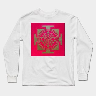 SHRI YANTRA PINK Long Sleeve T-Shirt